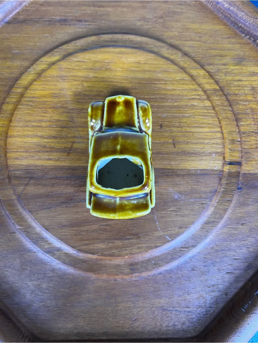 Vintage Toothpick Holder/ Ceramic Model T